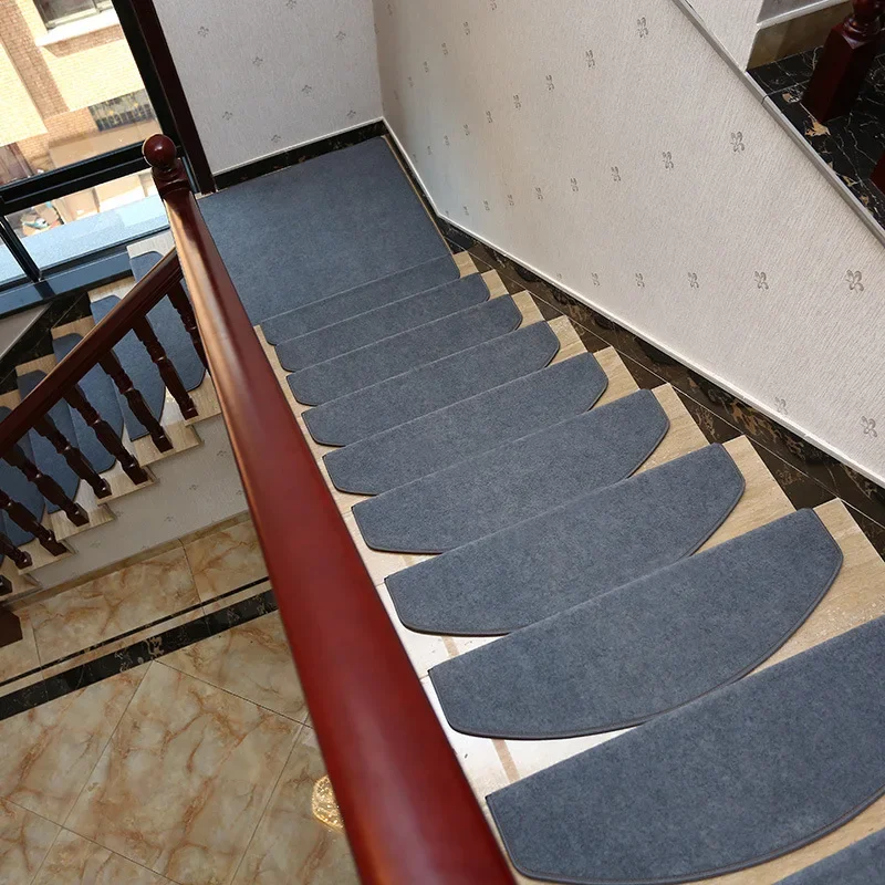 4PCS/Set Non-slip Self Adhesive Carpet Stair Tread Mat Home Staircase Protection Cover Pad 65CM
