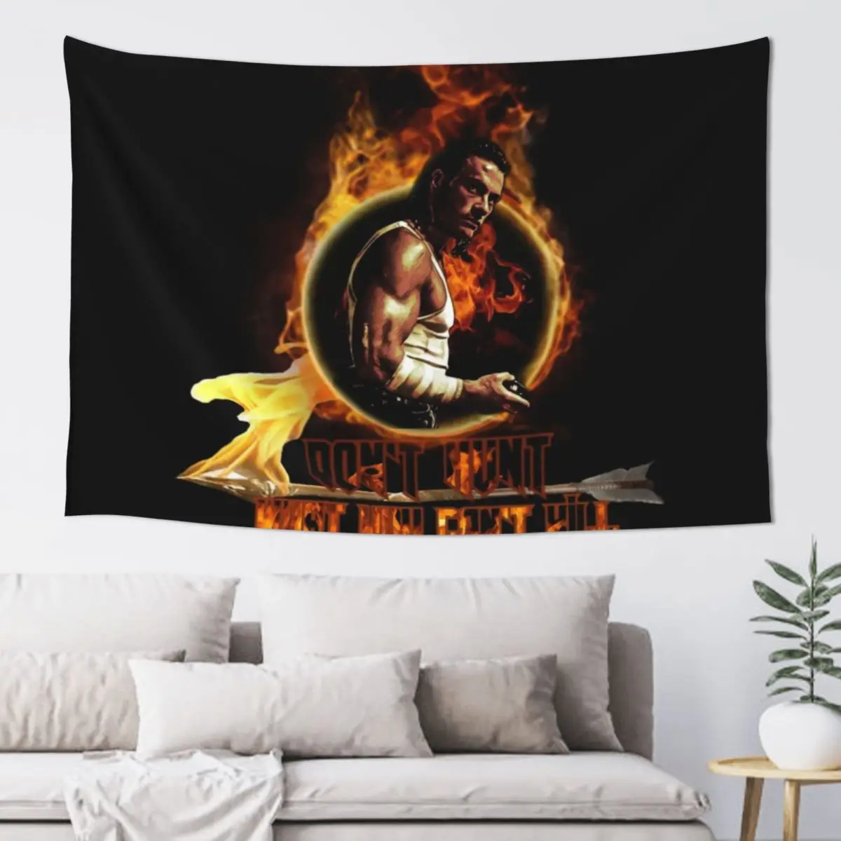 Van Damme Hard Target Tapestry Anime Decor Hanging Wall Tapestry