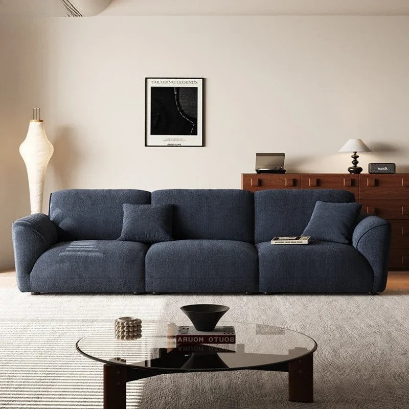 

Легкий роскошный бархатный диван из синели, простой диван из хлопка и льна для маленькой квартиры