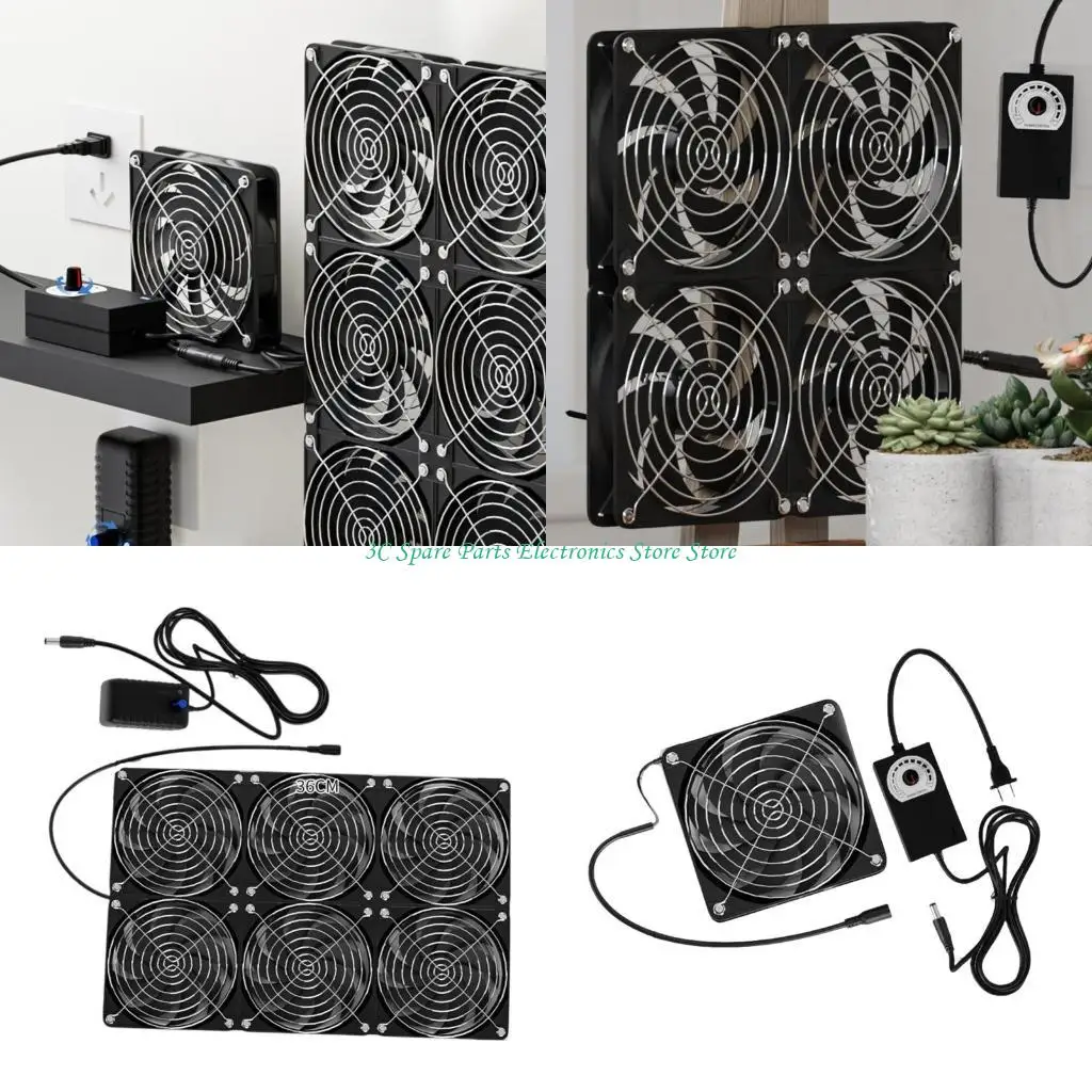 SZ Adjustable 12CM Router Cooling Fan For Notebook And Cabinet Ventilation