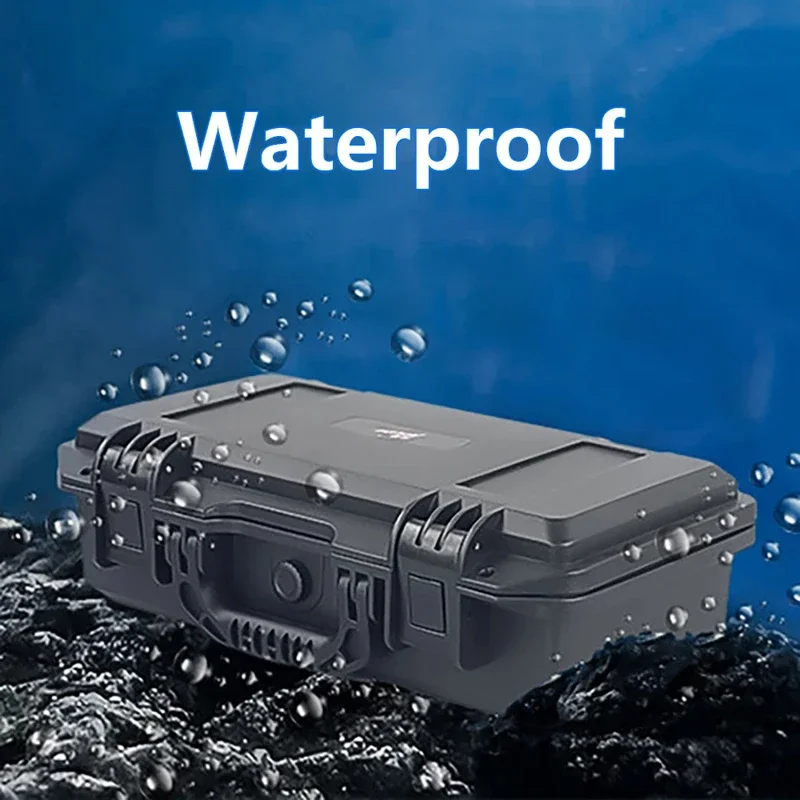 Waterproof anti-fall precision instrument storage box portable plastic protective safety tool box with sponge shockproof toolbox