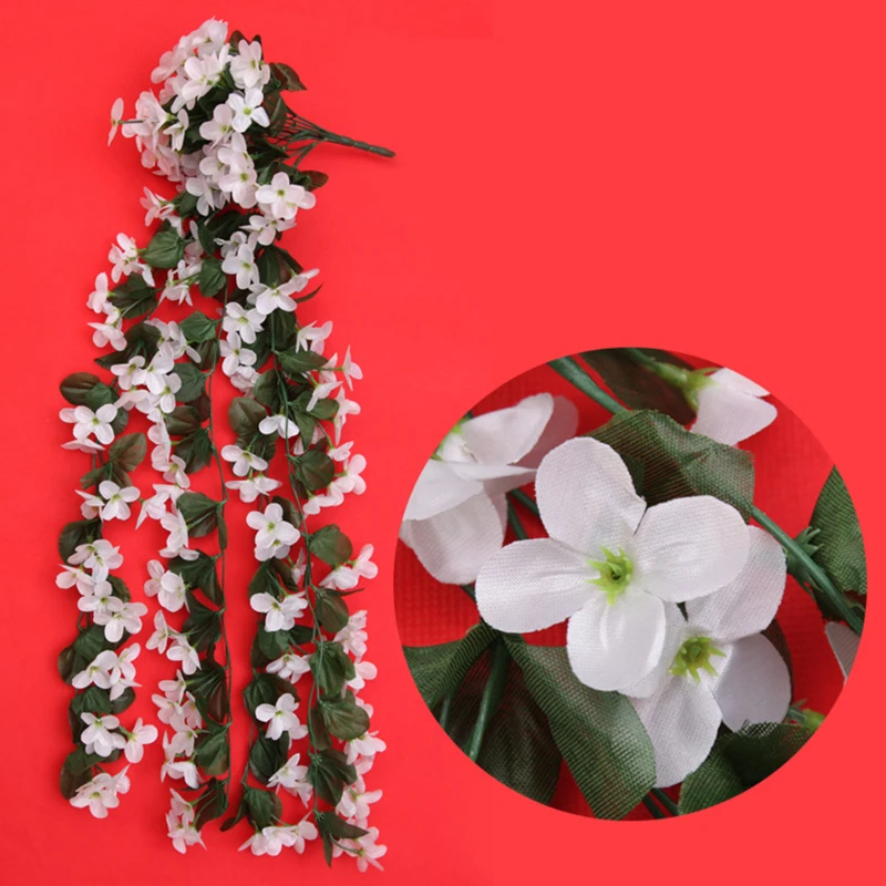 Orchidea fiore artificiale decorazione di nozze rosa fiore finto decorazioni per feste ghirlanda di natale giardino appeso a parete cesto fiore