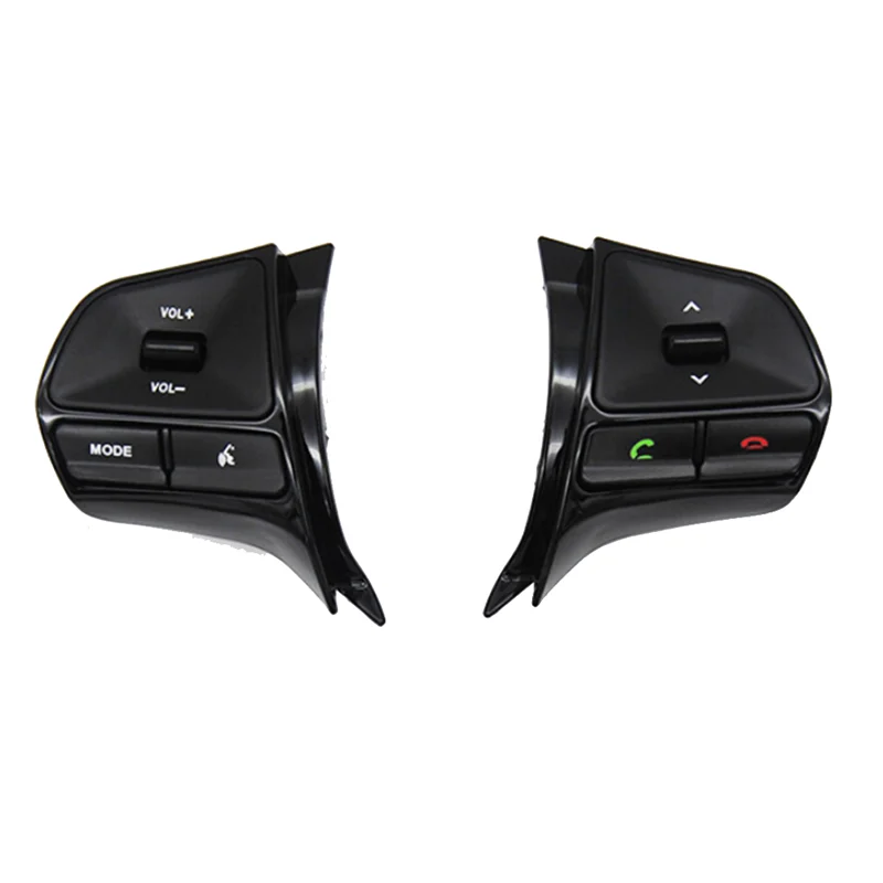 

Car Multifunction Steering Wheel Button Control Volume Switch For KIA K2 Rio 2011-2016 Gloss Black