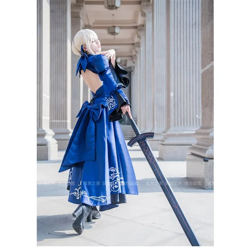 Disfraz de Fate Stay Night Saber Alter Arturia Pendragon, disfraz de mujer de Anime FGO Zero Fate, disfraz gótico de novia negra hecho a medida