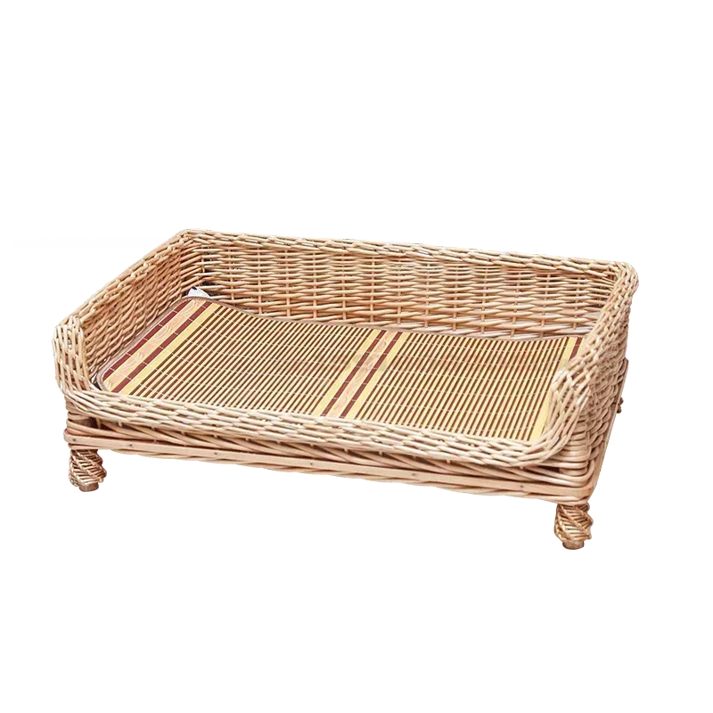 

Advanced grape dog breeding farm, detachable and washable cotton bamboo mats, four season universal pet beds, dog and cat houses