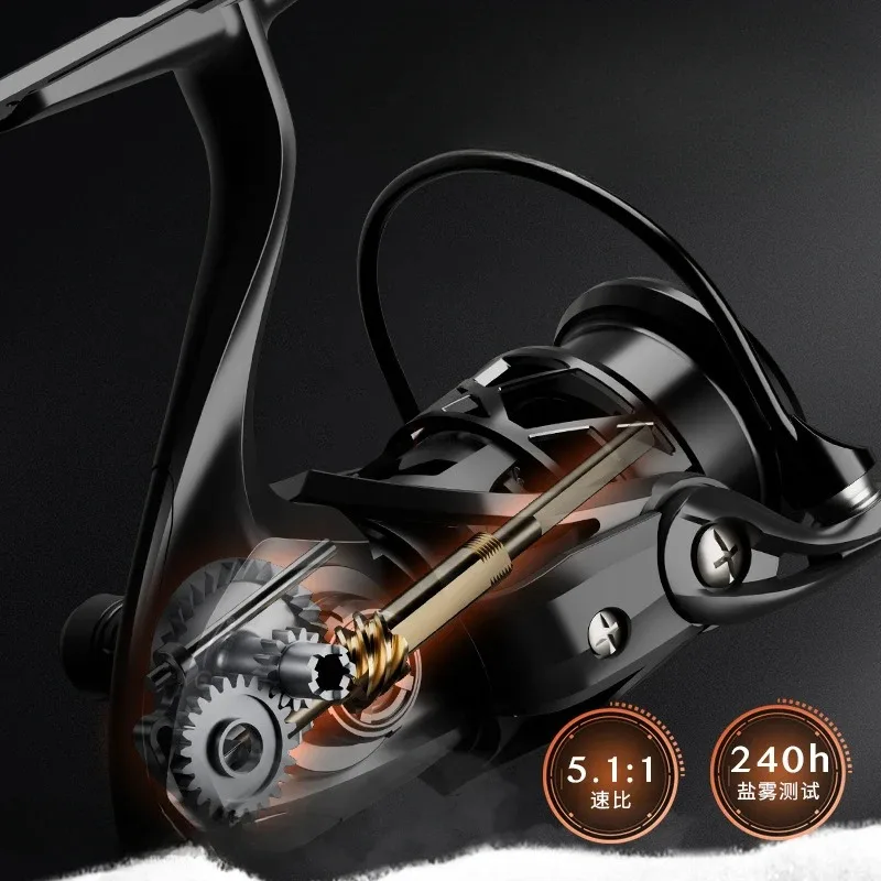 ultra light shallow spinning reel bass spinning reelsnapper vara de pesca poder de arrasto relacao 15kg 511 01