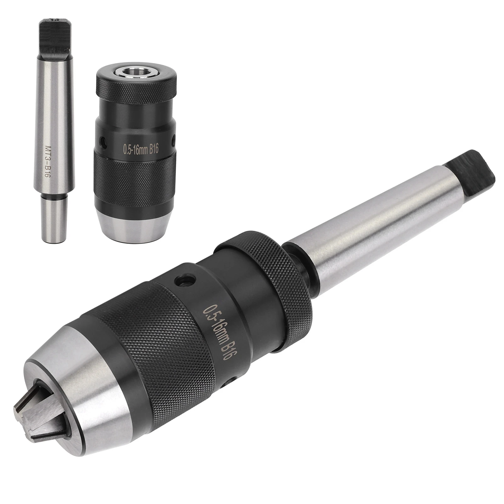 Keyless Drill Chuck Morse Taper Quick Release for Column Drilling Machine MT3‑B16 0.5‑16mm MT3‑B16 Chuck