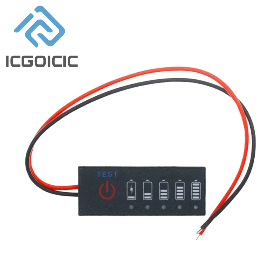 1S 2S 3S 4S 5S 6S 7S 3.7V-29.4V 18650 Li-ion Lipo Lithium 12V Battery Level Indicator Tester Capacity Tester Meter