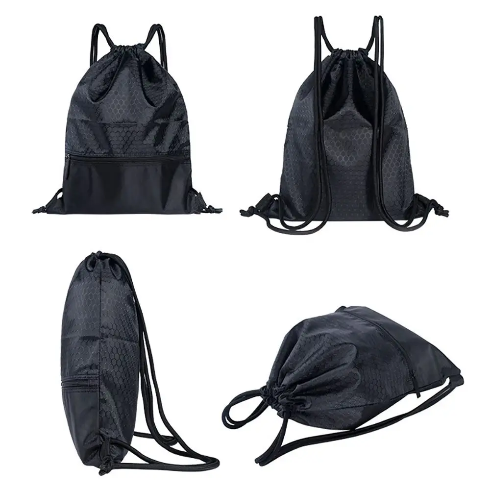 1Pcs Basketball Helmet Storage Sports Drawstring Pocket Outdoor Waterproof Oxford Fitness Backpack Unisex Folding Zipper Bag