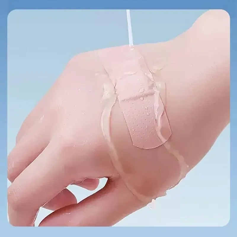 100Pcs Bandaids Stretchy Bandaids Medical Disposable Non-Woven Breathable Anti-Abrasive Foot Waterproof Cute