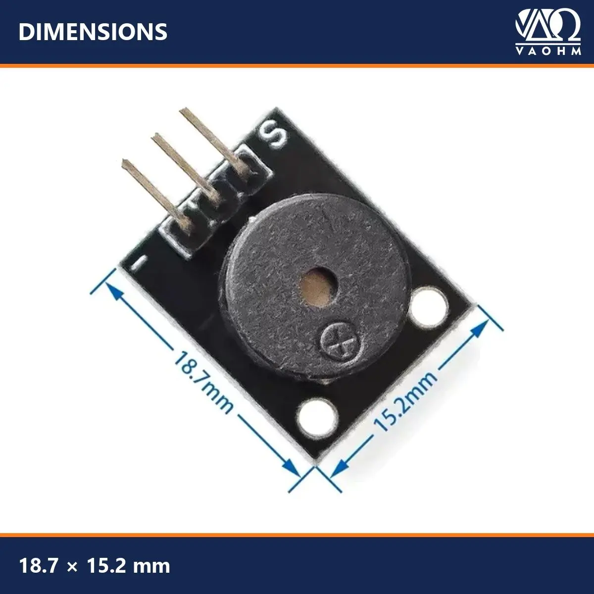 10PCS Active Piezo Buzzer Module HW-508 3.3V-5V 3-Pin DIY for Arduino