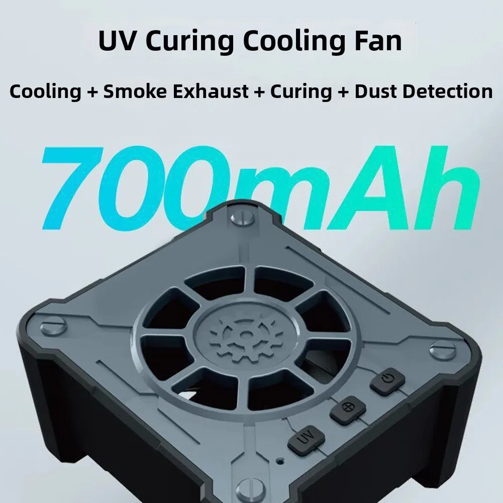 F3 Professional UV Curing Cooling Fan 3-Speed Adjustable For Mobile Phone PC Repair Screen Dust Detection And Resin Curing Tool