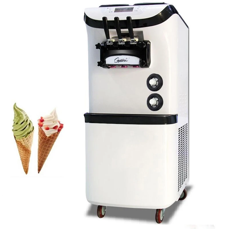 

Soft Ice Cream Machine Vertical Stainless Steel Ice Cream Makers Commercial Sweet Cone Vending Machine 110V 220V