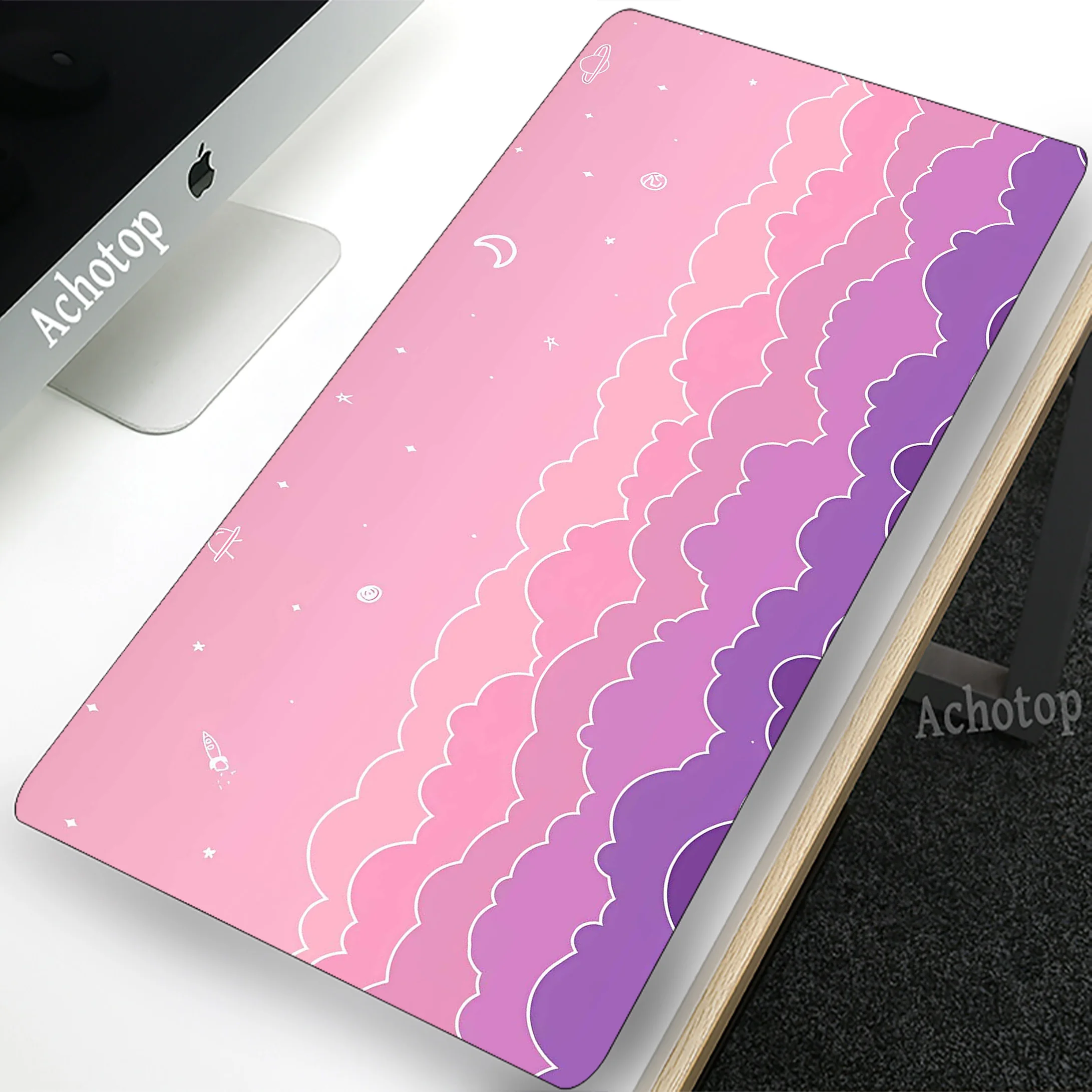 

900x400mm Cloud Art Pink Keyboard Gaming Accessories Mousepad Office Mice Keyboards Computer Peripherals Anti-slip Mouse Pad