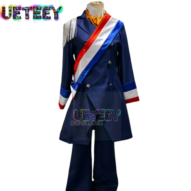 

UETEEY COS Dr.STONE Cosplay Costume Francois Cos Clothes Anime Halloween Set