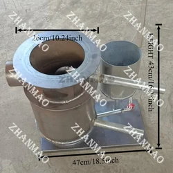 Hot Air Stove Double-layer Warm Air Waste Oil Vaporization Furnace Double-layer Heating and Warming Fast Waste Oilheatingfurnace