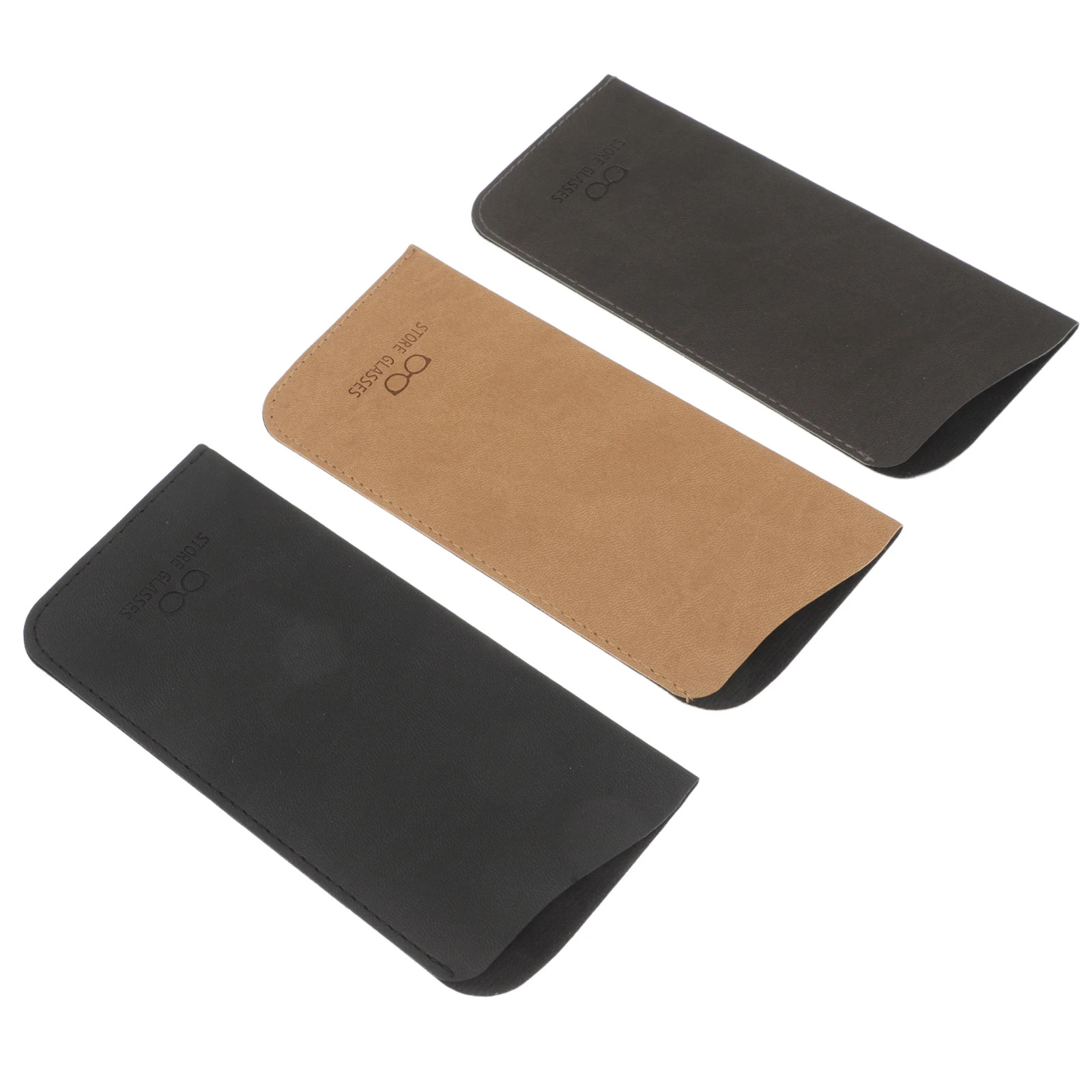 

3 Pcs Glasses Bag Case Organizer for Women Pocket Portable Cases Pu Holder Eyeglass Travel
