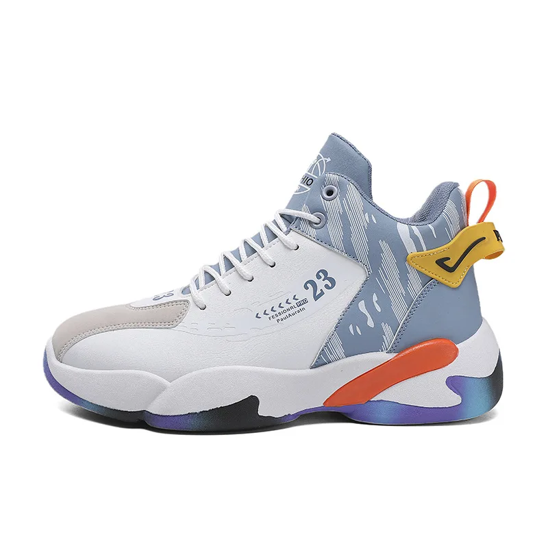 أحذية كرة السلة عالية الجودة للطلاب ، مقاومة للاهتراء ، تنفس ، عادية ، الجري ، الرياضة ، الاتجاه الجديد
