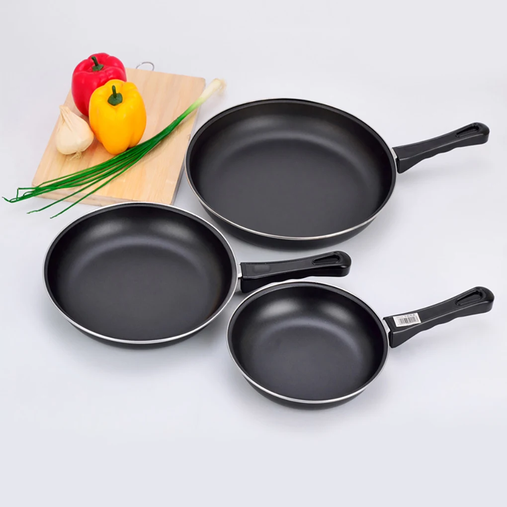 Frying Pan Non-stick Mini Thick Steak Flat Pan Iron Pancake Egg Fryer Kitchen Cookware, 20cm Kitchen Non-stick Pan