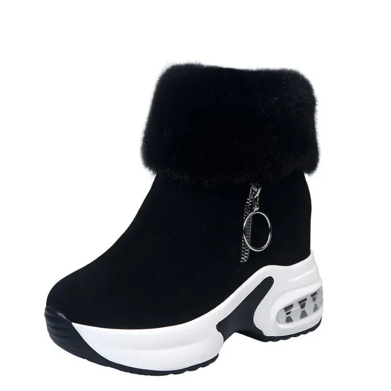 Winter Women Warm Sneakers Platform Snow Boots 2023 Ankle Boots Female Causal Shoes Ankle Boots for Women Lace-up Ladies Boots