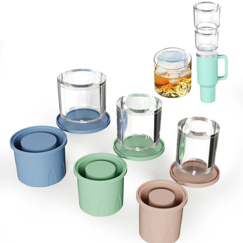 스탠리 컵용 아이스 큐브 트레이 몰드, 실리콘 아이스 큐브 메이커, DIY 음료 주스, 위스키 실린더, 아이스 몰드, 주방 도구, 20, 30, 40 oz 