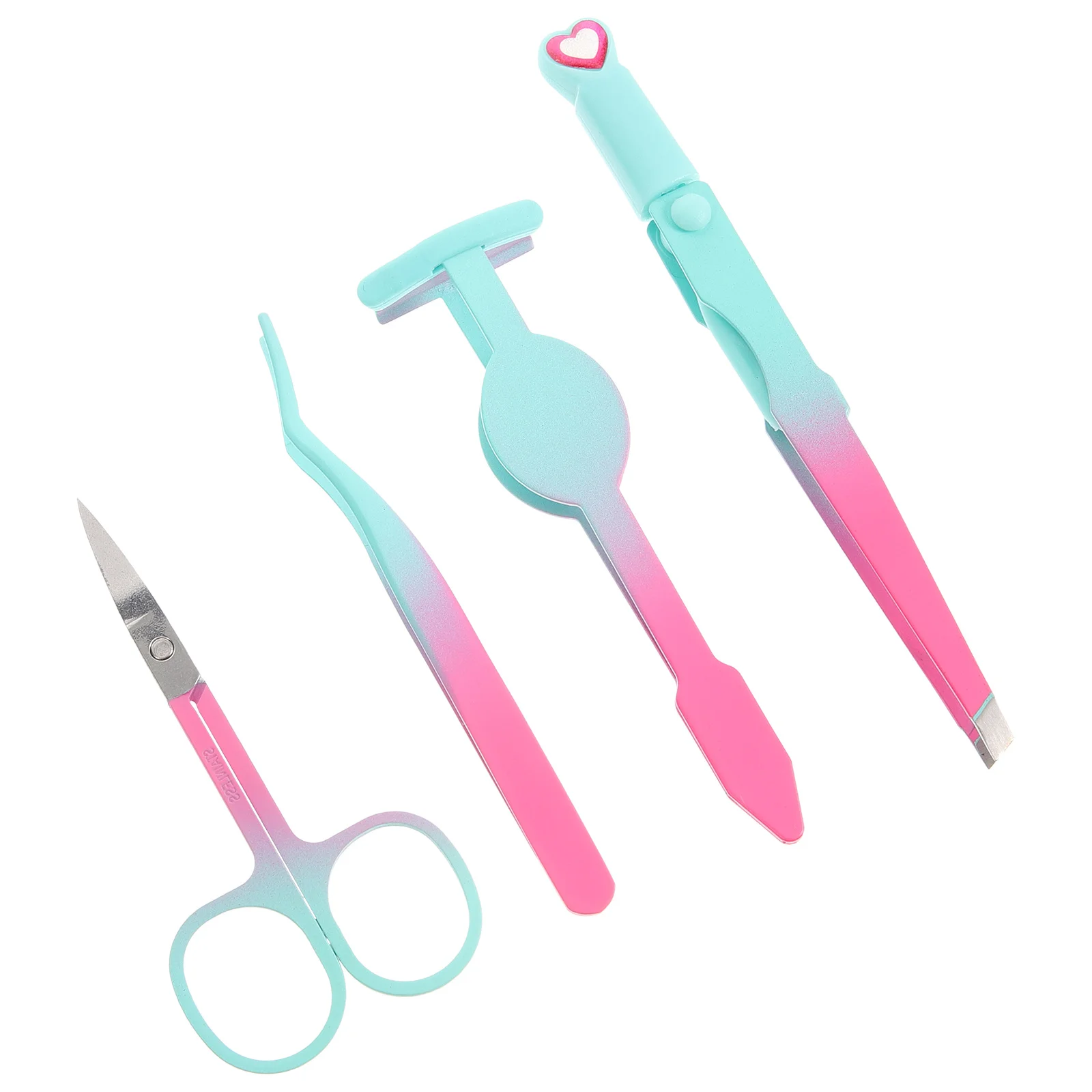 

1Set Portable Eyebrow Tweezers Precision Metal Tweezers Kit for Eyebrow Shaping Ingrown Hair Removal Beauty Tools for Women