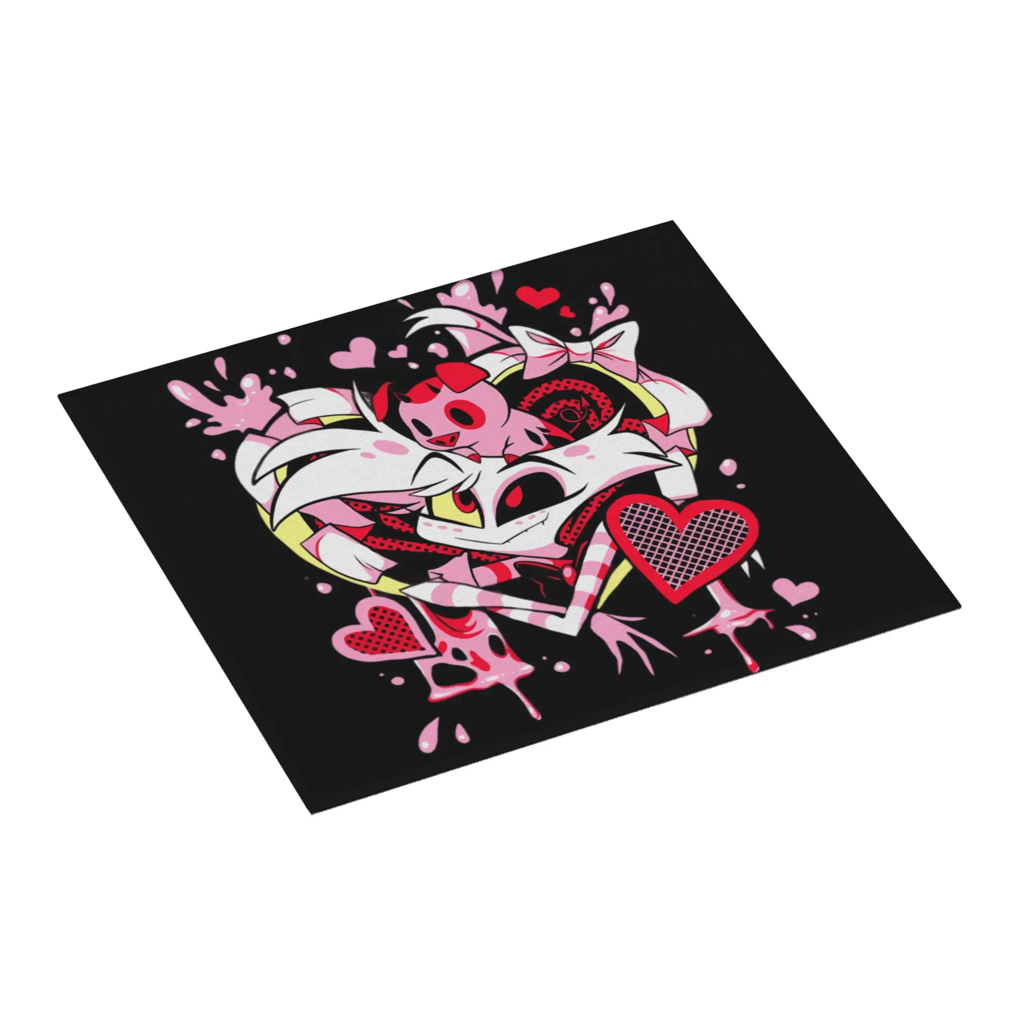 Hazbins Anime Animation Hotel Angel Dust Drying Mat For Kitchen Waterproof Non‑Slip Oil Proof Reusable Countertop Protector Mat