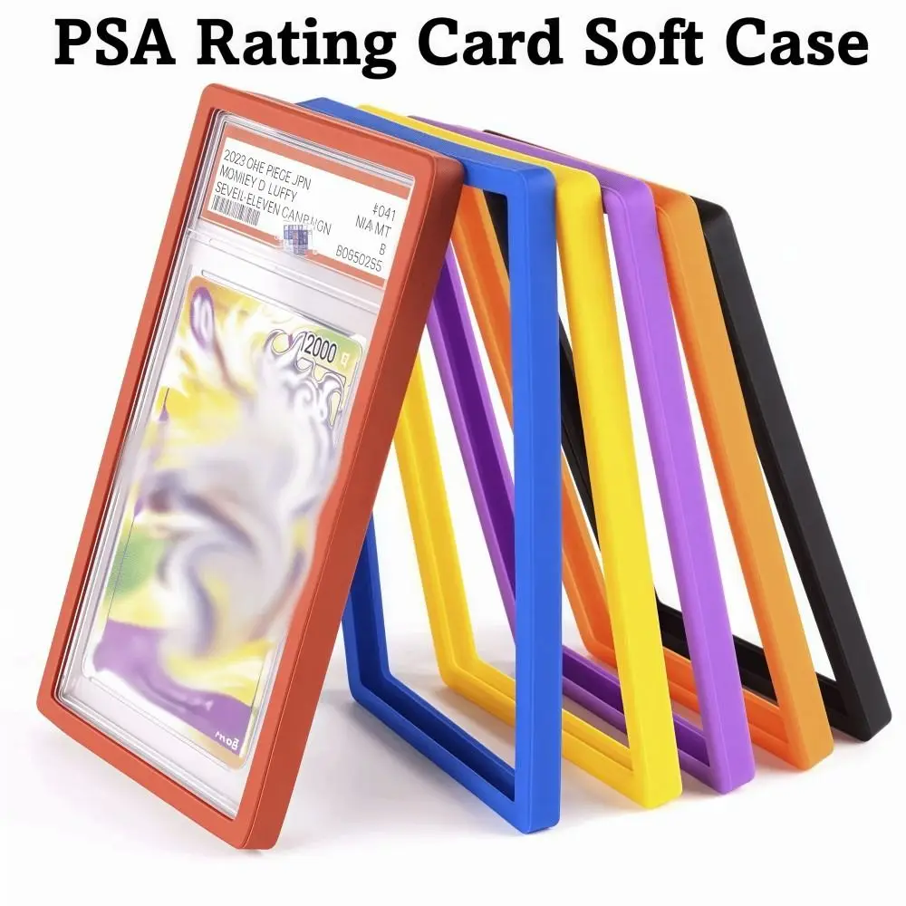

PSA Rating Card Soft Case Silicone Shock Absorption 35PT Protective Case Tight Fit Lightweight Card Holder Drop-resistant