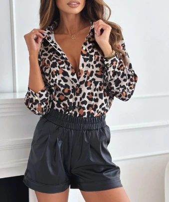 

Sexy Retro T-Shirt 2024 Autumn Casual Shirt T-Shirt Pullover Autumn Simple Fashion Multi-Color Printed Elegant Long Sleeve Shirt