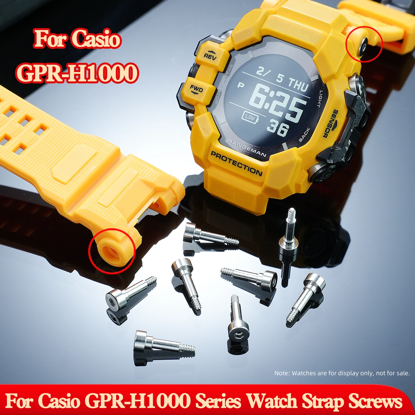 Replacement Side Screw Connecting Rod Watch Repair Parts For Casio G-SHOCK GPR-H1000 3554 Cat Man 3rd Gen Accessories