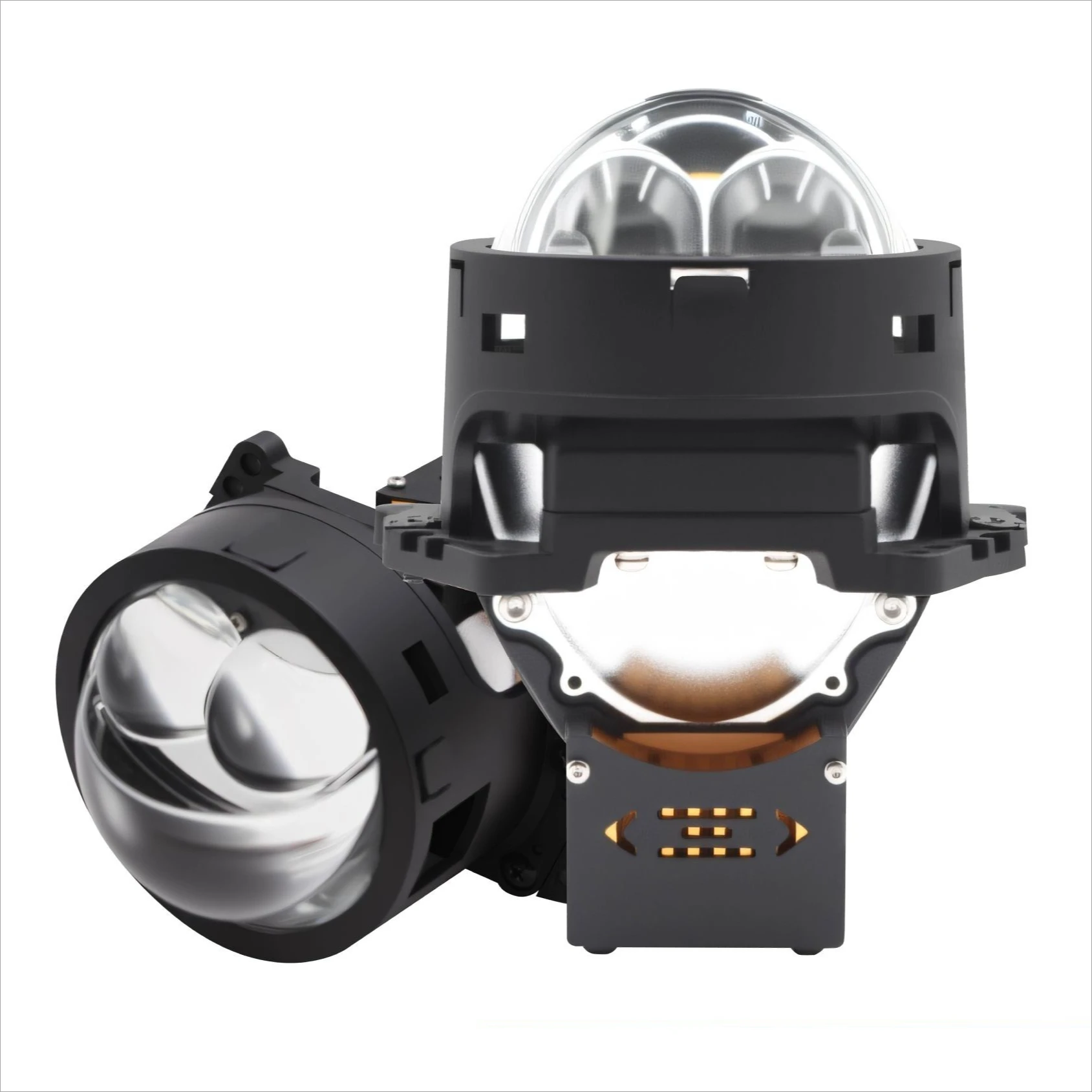 

G7 Car Laser LED Headlight Bulb High Power Waterproof HD Bi LED Projector with Halo for Auto Front Headlamp Upgrade Replacement