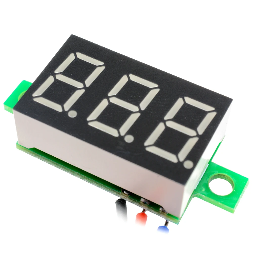 DC 0-30V Voltage Meter Display Mini Digital Voltmeter 0.36 Inch Three-Wire Digital Voltmeter Voltage Tester 23MA