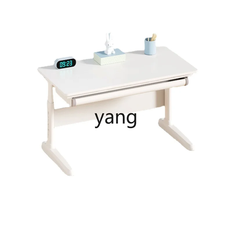 Yjq Child Care Children's Study Desk Household Adjustable Desk Only for Pupils Writing Adjustable Table and Chair Suit