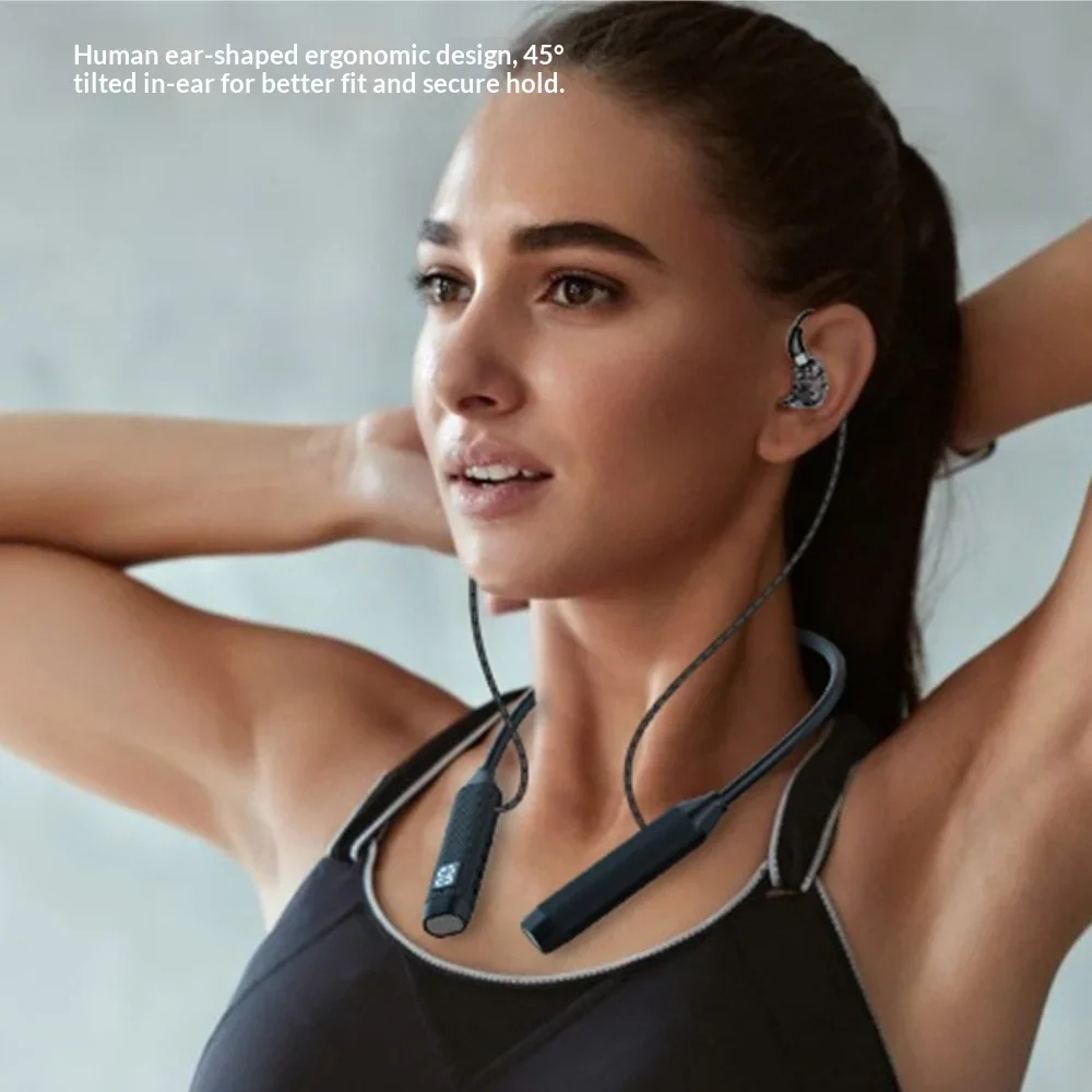 In-Ear Comfortable Wear Earphone Neck-hung Wireless Bluetooth Headphone Ultra-Long Battery Life Noise Cancellation Earbuds