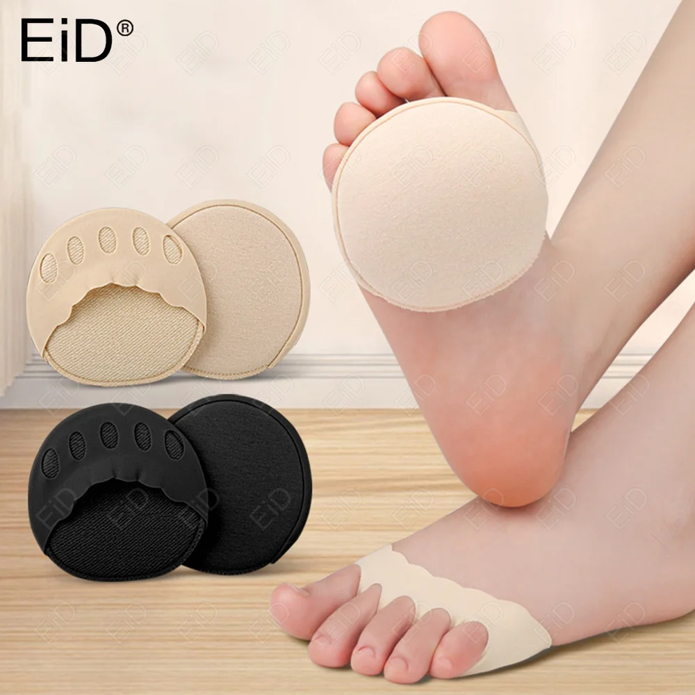 2pcs Women Forefoot Pads High Heels Half Insoles Five Toes Insole Foot Care Calluses Corns Relief Feet Pain Massaging Toe Pad