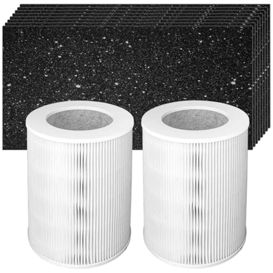 

Сменный фильтр True HEPA, совместимый с большой башней очистителем воздуха Hunter HP670 включает 2 HEPA-фильтра H13 и 8 предварительных фильтра.