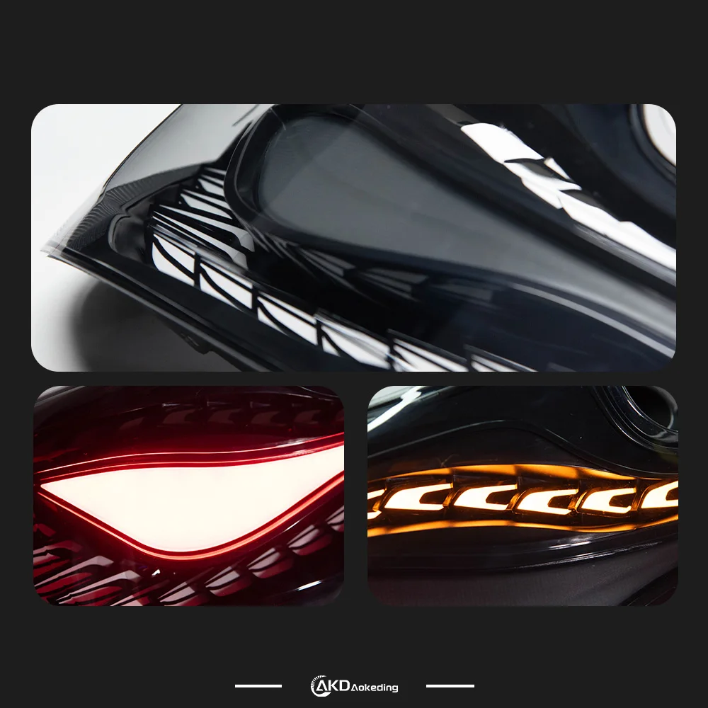 AKD 2 PCS For BMW F22 2014-2019 F23 220i  LED Auto Rearlight Assembly Upgrade R-Line Style Design Tool Accessories