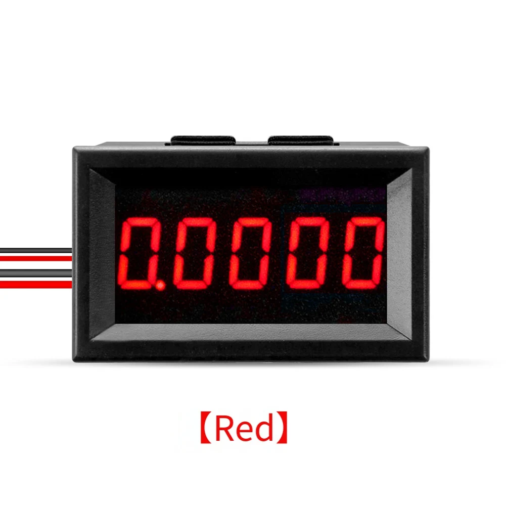 

0.36-inch DC Digital Ammeter, Measuring 0-3A, Four-wire, Five-digit LED Ammeter Red, Blue, Green, And Yellow Display Tools