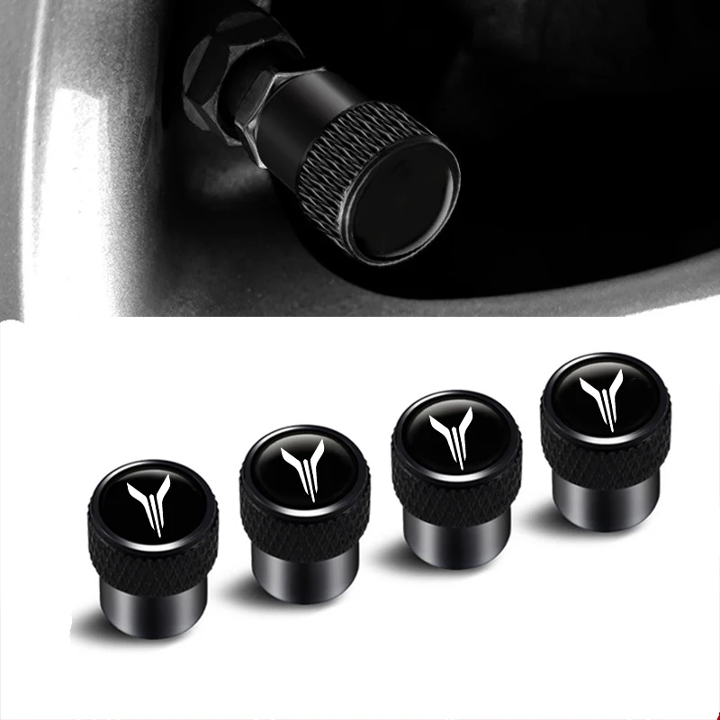 Car Wheel Tire Valve Stem Cap Cover Logo Stickers For Dongfeng VOYAH Passion Dreamer Free Courage Taishan Dream Accessories