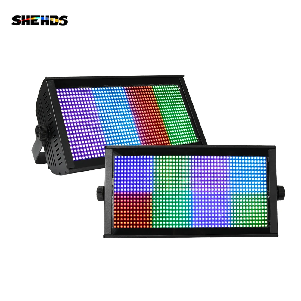 SHEHDS 2/4PCS 200W LED Strobe Light RGB Dimmer Wash Party Lights For Disco Parties Wedding Flash Stage Professional Lighting