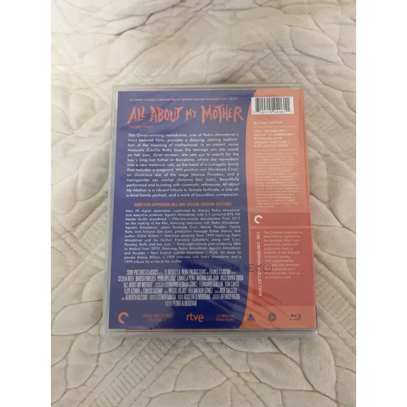 American Version Blu-ray BD Almodovar Works Everything About My Mother CC Standard Edition Full