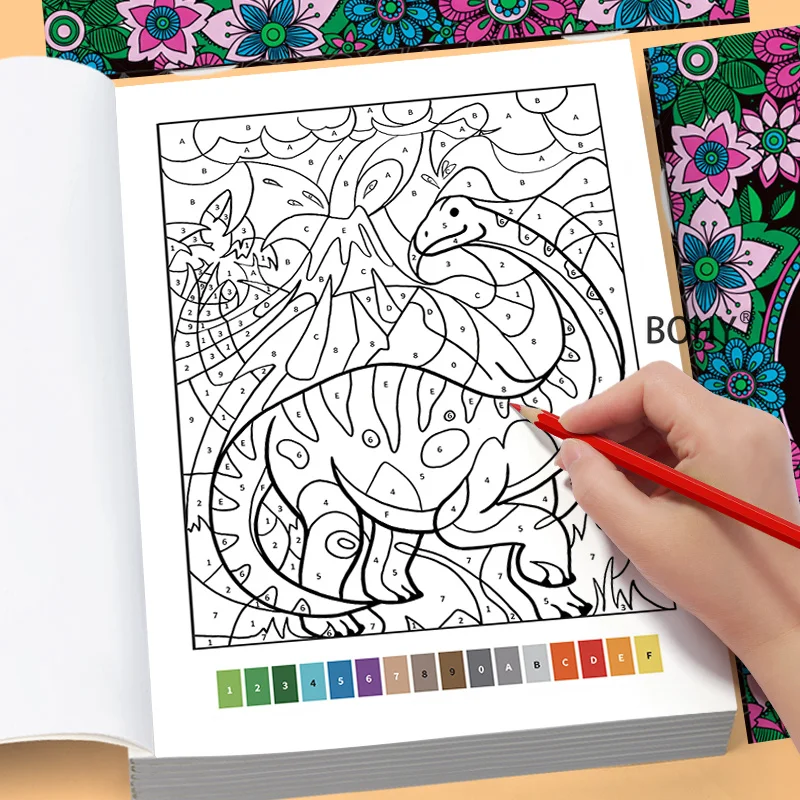 A Coloring Book for Adults, Themed with Animals/flowers/mandalas, A Meditation and Stress Relief Book, 32 Different Patterns
