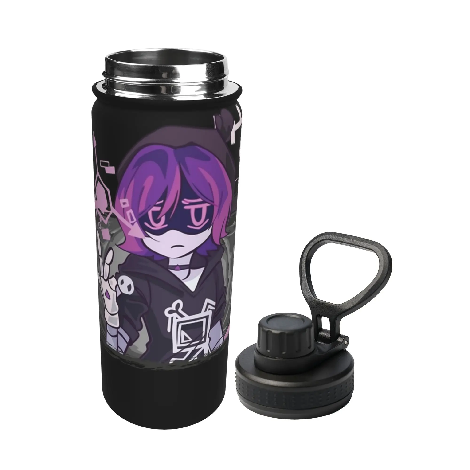 Uzi Doorman Murders Drones 18OZ Sports Insulated Kettle  Thermal Cup Stainless Steel Double Wall Mugs Water Bottle