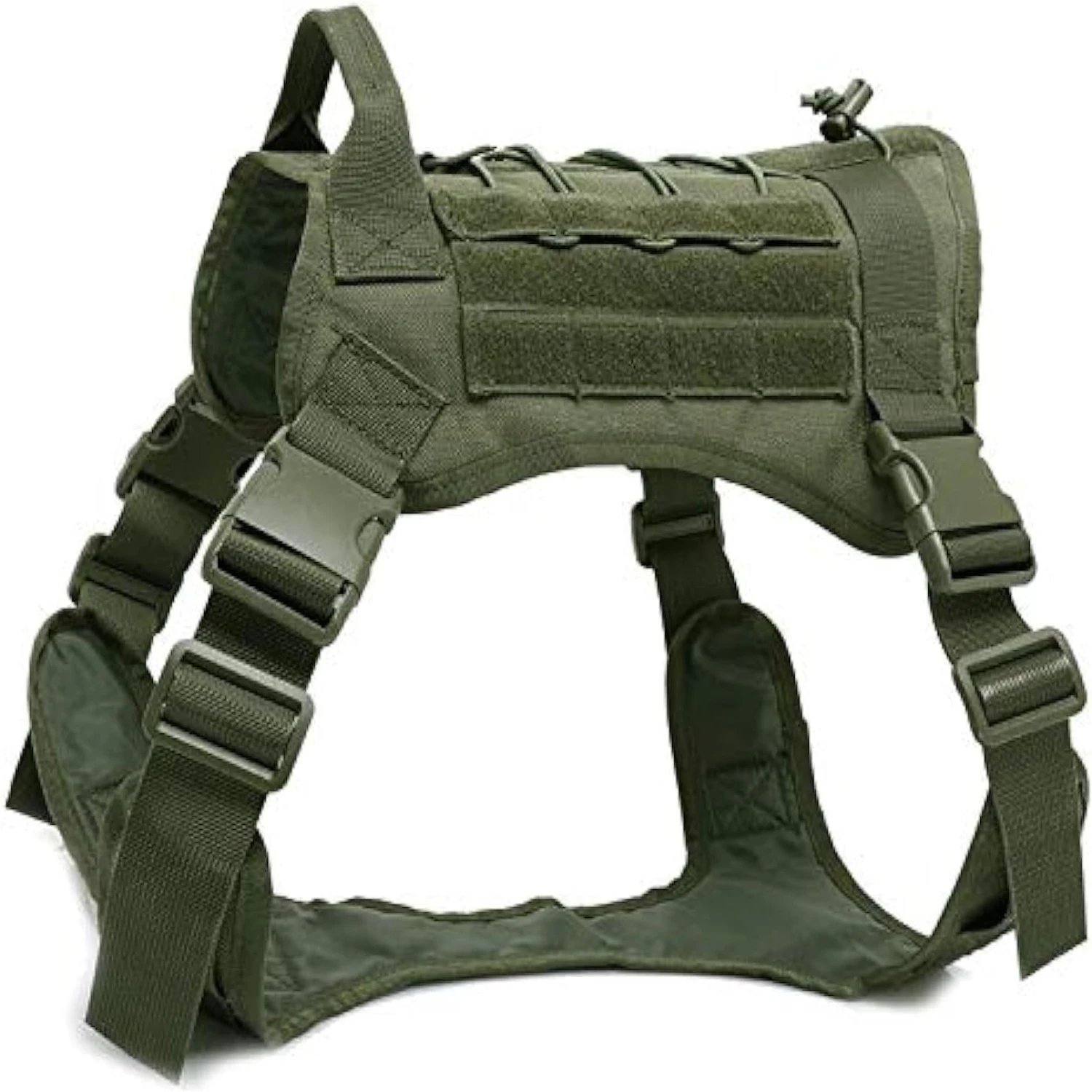 

Highly Durable Military Green XL Tactical Dog Harness Vest with Top-Quality Adjustable Design for Small, Medium, and Large Dogs