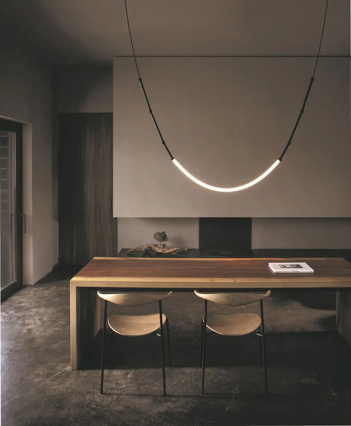 Modern Minimalist Line Chandelier Nordic Designer Creative LED Pendant Lamps for Living Dining Home Hanging Light Fixtures