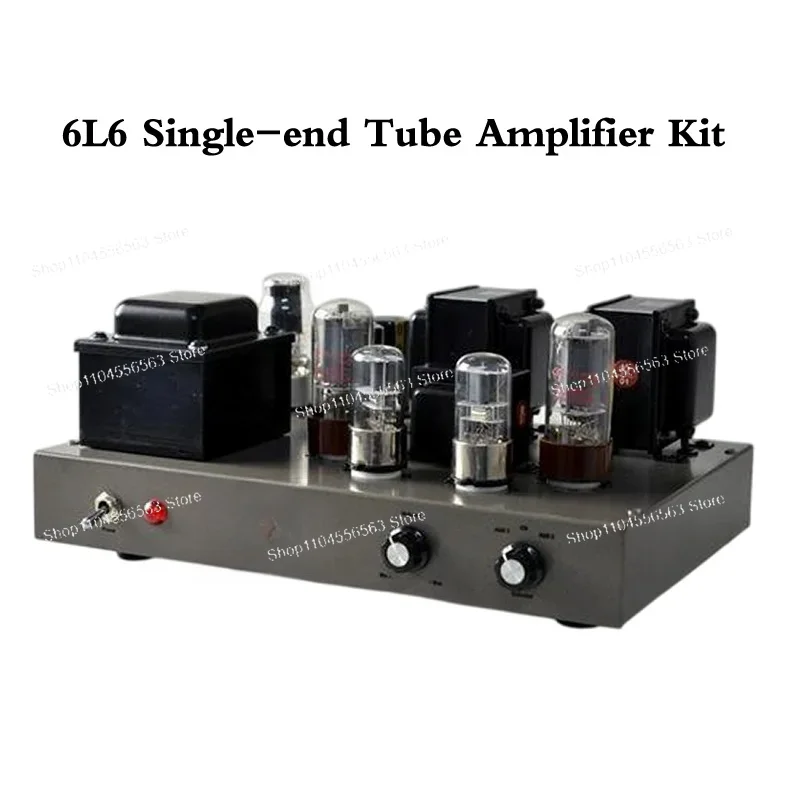 6L6 Tube Single-Ended Amplifier DIY Kit, Upgradeable for 6V6 KT66 EL34, Hi-Fi Audio
