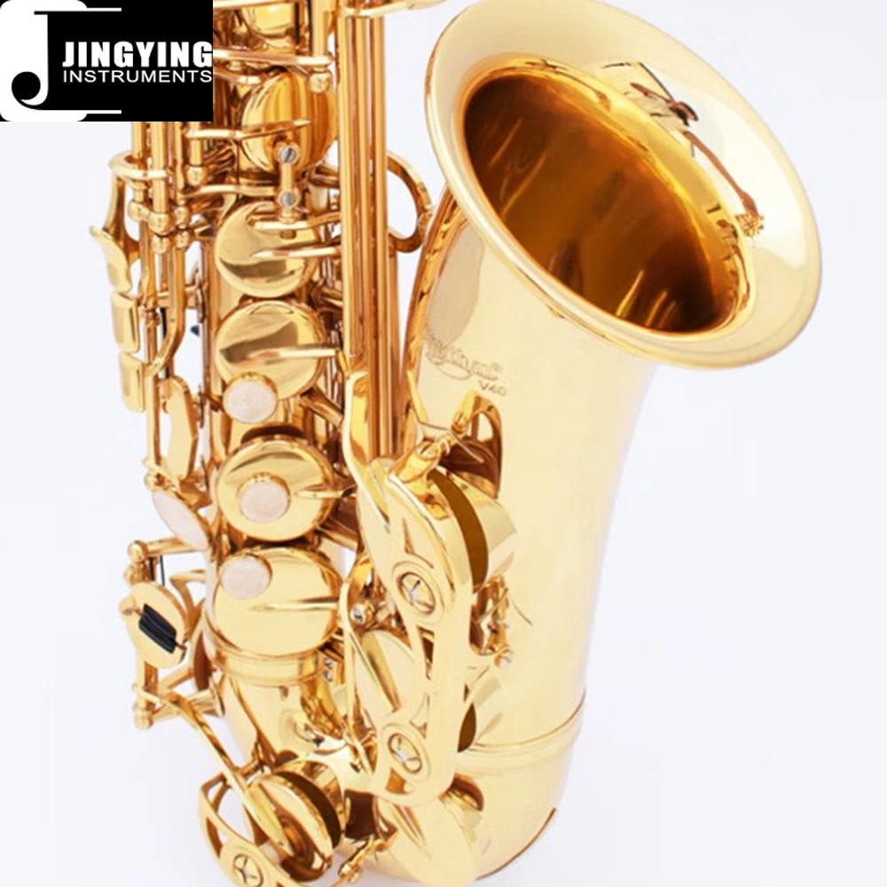 Musical Instrument Special Brass Body Electrophoresis Gold High-end Alto Saxophone