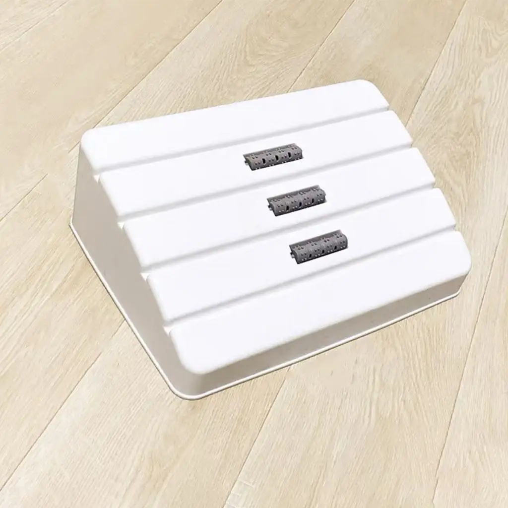 

Footrest Non Slip Non-Skid Massage Pedal Relieve Knee for , Back, Knee Footstool , White