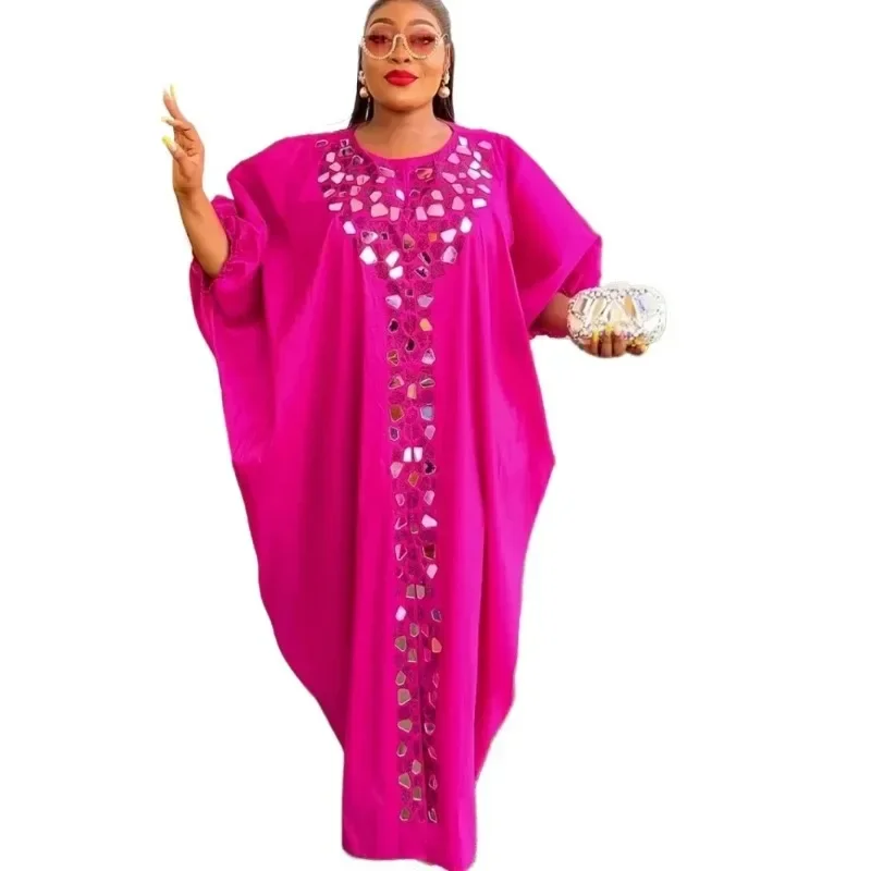 Abayas para mulheres dubai africano muçulmano moda vestido caftan marocain vestidos de festa à noite cetim boubou robe djellaba femme 2025