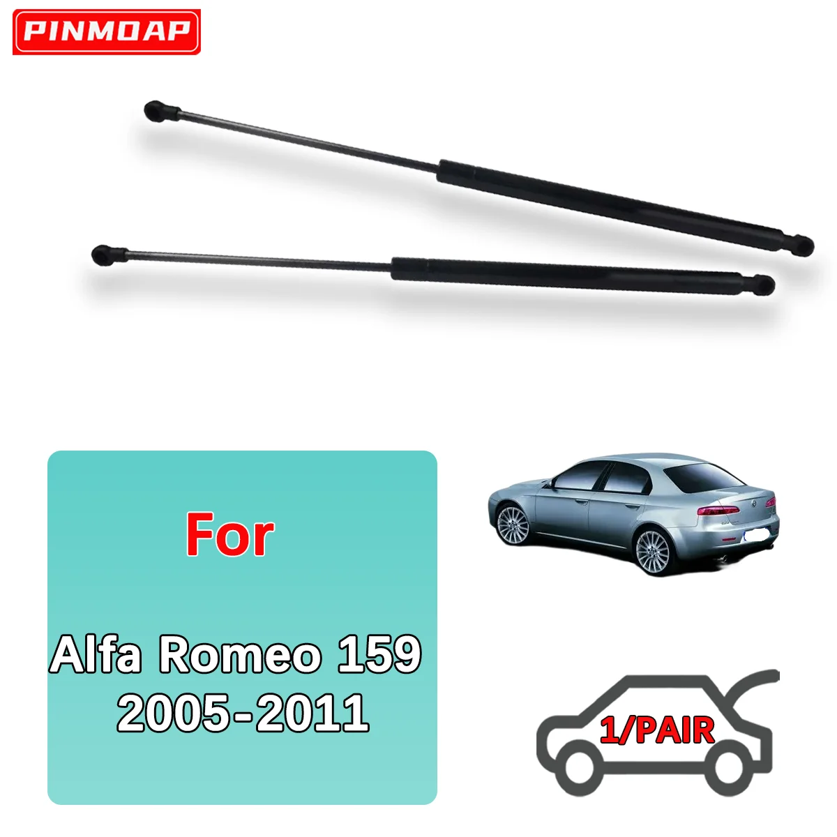 Trunk Gas Struts Spring Bar For Alfa Romeo 159 2005-2011 OE 60680087 Rear Shock Strut Bar Pressure Rod Colorful Style